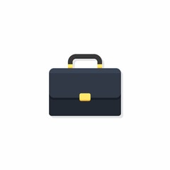 Briefcase Shadow vector isolated.