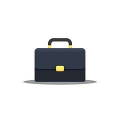 Briefcase Shadow vector isolated.