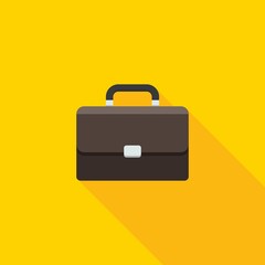 Briefcase icon vector isolated.
