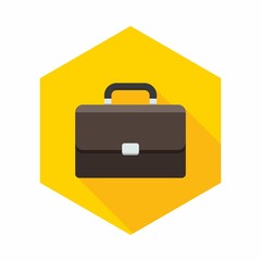 Briefcase icon vector isolated.