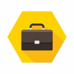 Briefcase icon vector isolated.