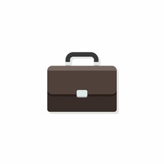 Briefcase Shadow vector isolated.