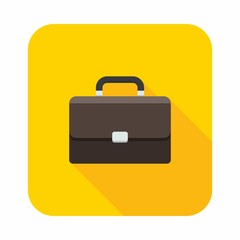 Briefcase icon vector isolated.
