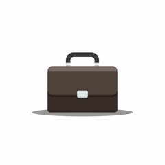 Briefcase Shadow vector isolated.