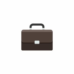 Briefcase White Background icon vector isolated.