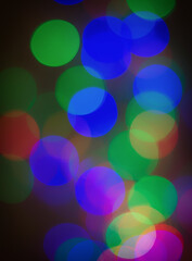 Abstract View Of Christmas Lights.