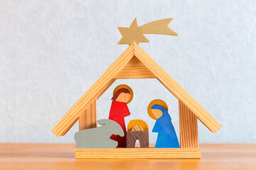Christmas eve Mary Joseph and baby Jesus