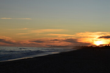 Atardecer en la playa