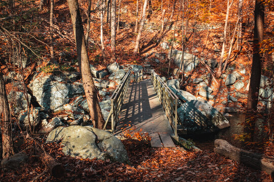 Bridge Over Popolopen Creek In Orange County, Hudson Highlands, NY