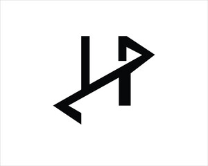 h and a creative logo letter designs and monograms