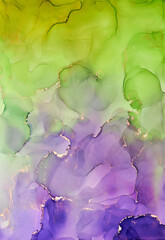 Alcohol ink art.Mixing liquid paints. Modern, abstract colorful background, wallpaper. Marble texture.Translucent colors