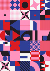 Obraz premium Colorful Geometric Vector Pattern Design