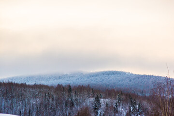 sunrise in the mountains