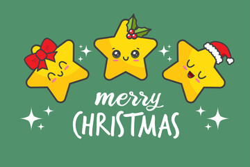 Kawaii Christmas Stars