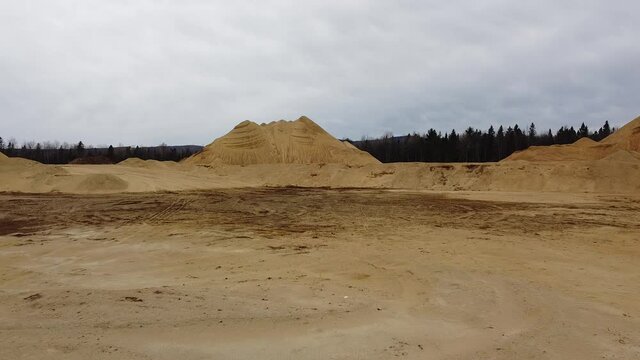 Carri&egrave;re d'extraction de sable