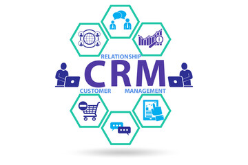 Customer Relationship Management concept illustration