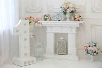 wedding bouquet in a wedding dress