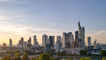 Fototapeta na wymiar Frankfurt Skyline Hochhaus
