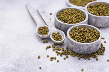 Green mung beans, healthy legumes