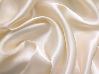 Obraz premium Texture satin. silk background. shiny wavy pattern canvas. color fabric, cloth