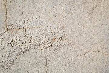 white wall with cracks, background and texture