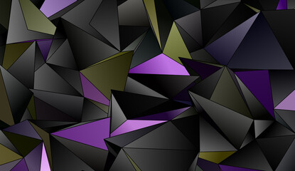 Obraz premium Abstract Low-Poly background. triangulated texture. Design 3d. Polygonal geometrical pattern. Triangular modern style