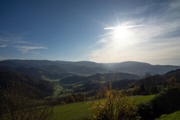 Obraz premium Schwarzwald Panorama Berge
