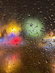 drops of rain on the window