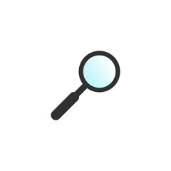 Vector Magnifying glass. Search Icon. Stock vector illustration isolated on white background.