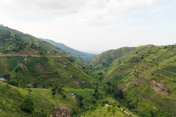 Naklejka premium Great Rift Valley in Uganda, Africa