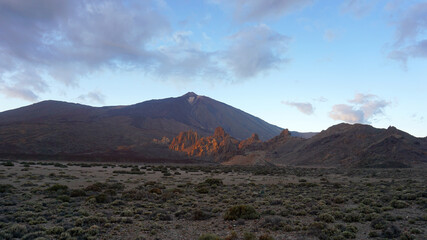 Teide National Park, a view of volcano Teide, Tenerife, Canary Islands, Spain  