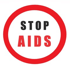 stop aids. world aids day. aids awareness ribbon. 
