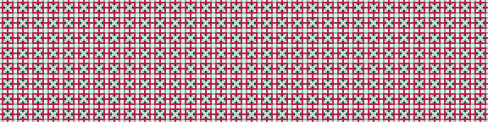 Fototapeta premium Abstract Cross Pattern Dots Logo generative computational art illustration