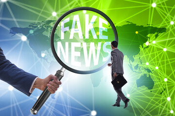 Fake news concept in information manipulation concept