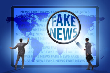 Fake news concept in information manipulation concept