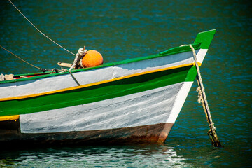 
Anchored fishing boat