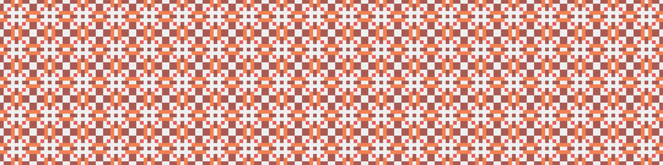 Fototapeta premium Abstract Cross Pattern Dots Logo generative computational art illustration