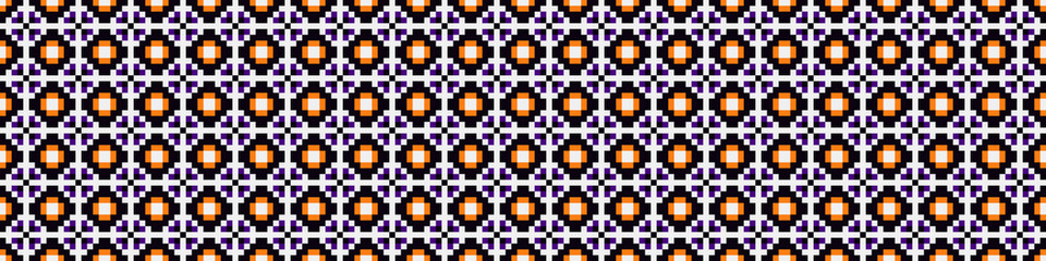 Abstract Cross Pattern Dots Logo generative computational art illustration