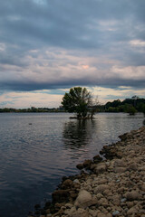 Lake Ontario Harbor front in sunset