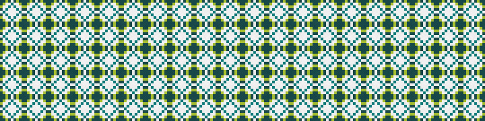 Fototapeta premium Abstract Cross Pattern Dots Logo generative computational art illustration