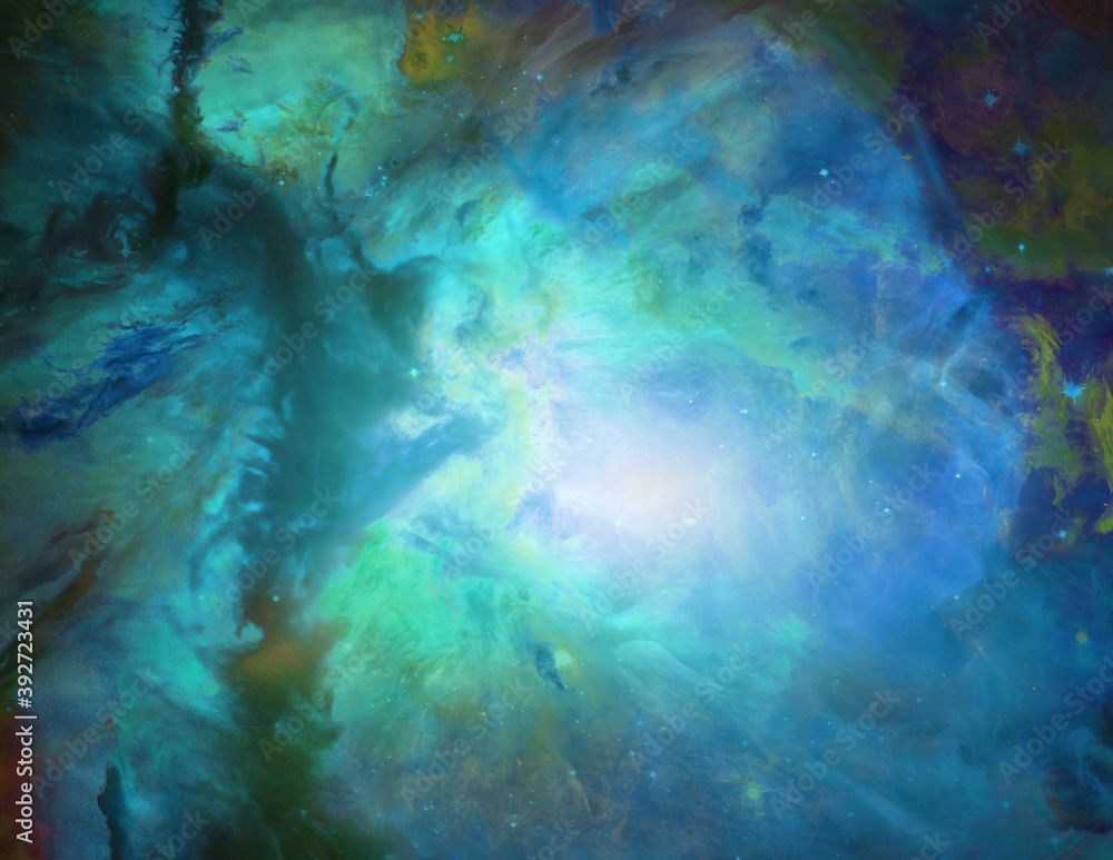 Poster galactic space elements of this image furnished by nasa. 3d rendering
