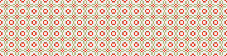 Fototapeta premium Abstract Cross Pattern Dots Logo generative computational art illustration