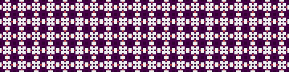 Fototapeta premium Abstract Cross Pattern Dots Logo generative computational art illustration