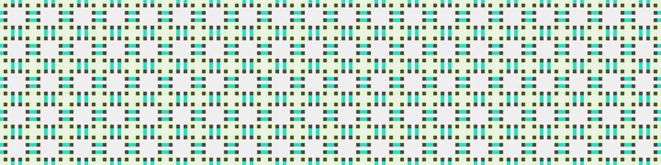 Fototapeta premium Abstract Cross Pattern Dots Logo generative computational art illustration