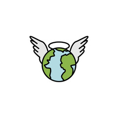 world freedom coronavirus line illustration icon. Signs and symbols can be used for web, logo, mobile app, UI, UX