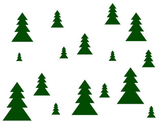 Background with Christmas trees. Vector illustration