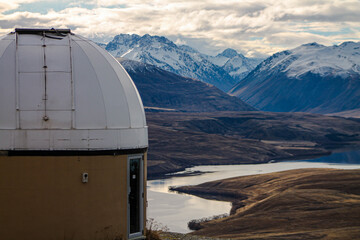 observatory over the mountains