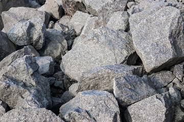 Many large stones close-up. For the background