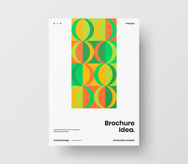 Geometric business cover design. Corporate identity abstract vector illustration brochure template.