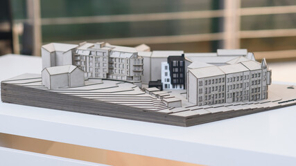 Architectural detailed layout of the future residential quarter.